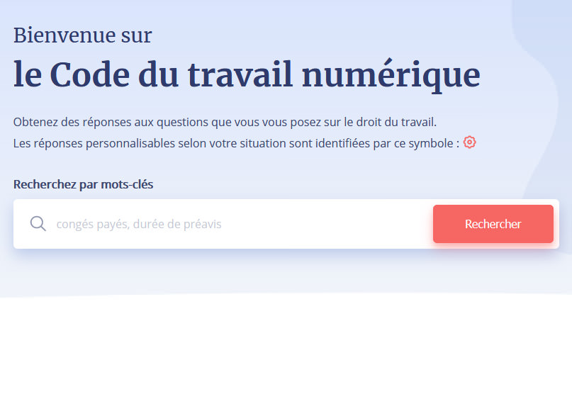 Le code du travail numérique