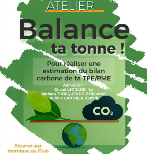 Atelier | Balance ta tonne | Réservé aux membres - Places limitées 